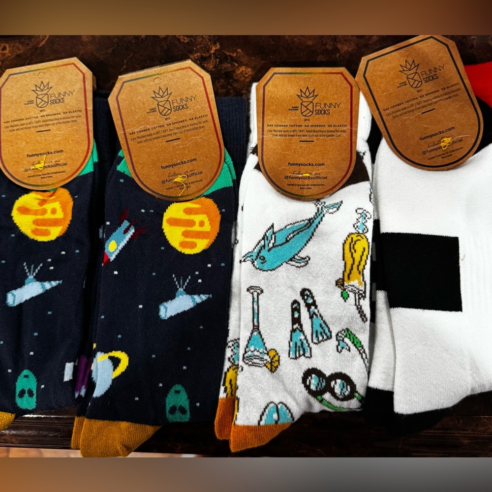 NWT Patterned Socks - Multi-Color - Picture 2 of 7